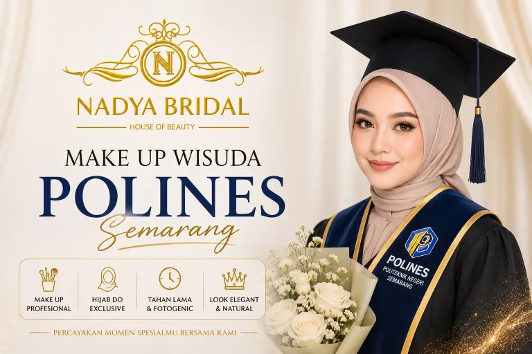 Makeup wisuda POLINES Semarang hijab natural oleh Nadya Bridal