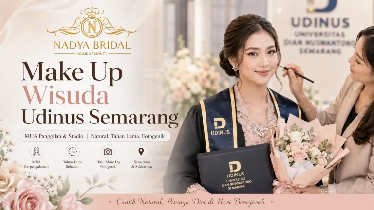 Makeup wisuda Udinus Semarang natural dan tahan lama oleh Nadya Bridal